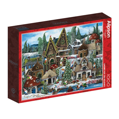 Alipson - Gnome for the Holidays - 1000 Piece Jigsaw Puzzle