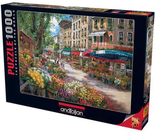 Paris Flower Market - 1000 Piece Jigsaw Puzzle (Anatolian)
