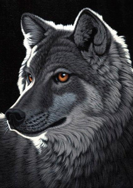 Artwork: Nocturnal Wolf by William 'Schim' Schimmel - 1000 Piece Jigsaw Puzzle (Grafika)