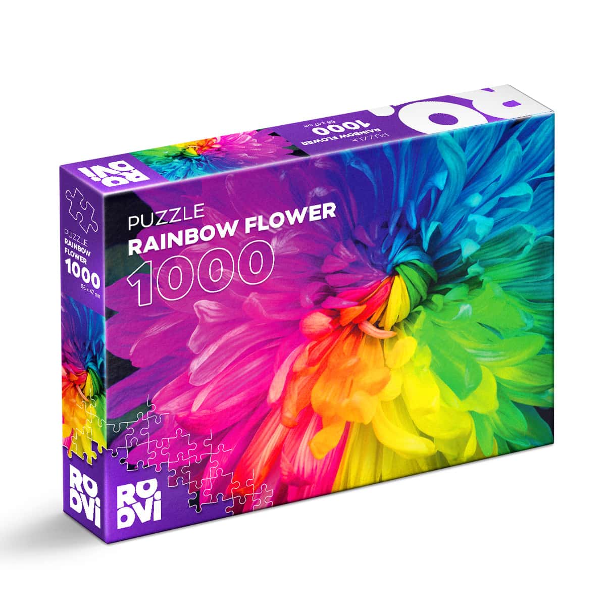 Rainbow Flower – 1000 Piece Jigsaw Puzzle (Roovi)