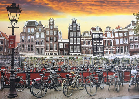 Amsterdam Bicycle Parking – 1000 Piece Jigsaw Puzzle (Ravensburger)