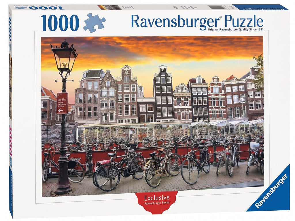 Amsterdam Bicycle Parking – 1000 Piece Jigsaw Puzzle (Ravensburger)