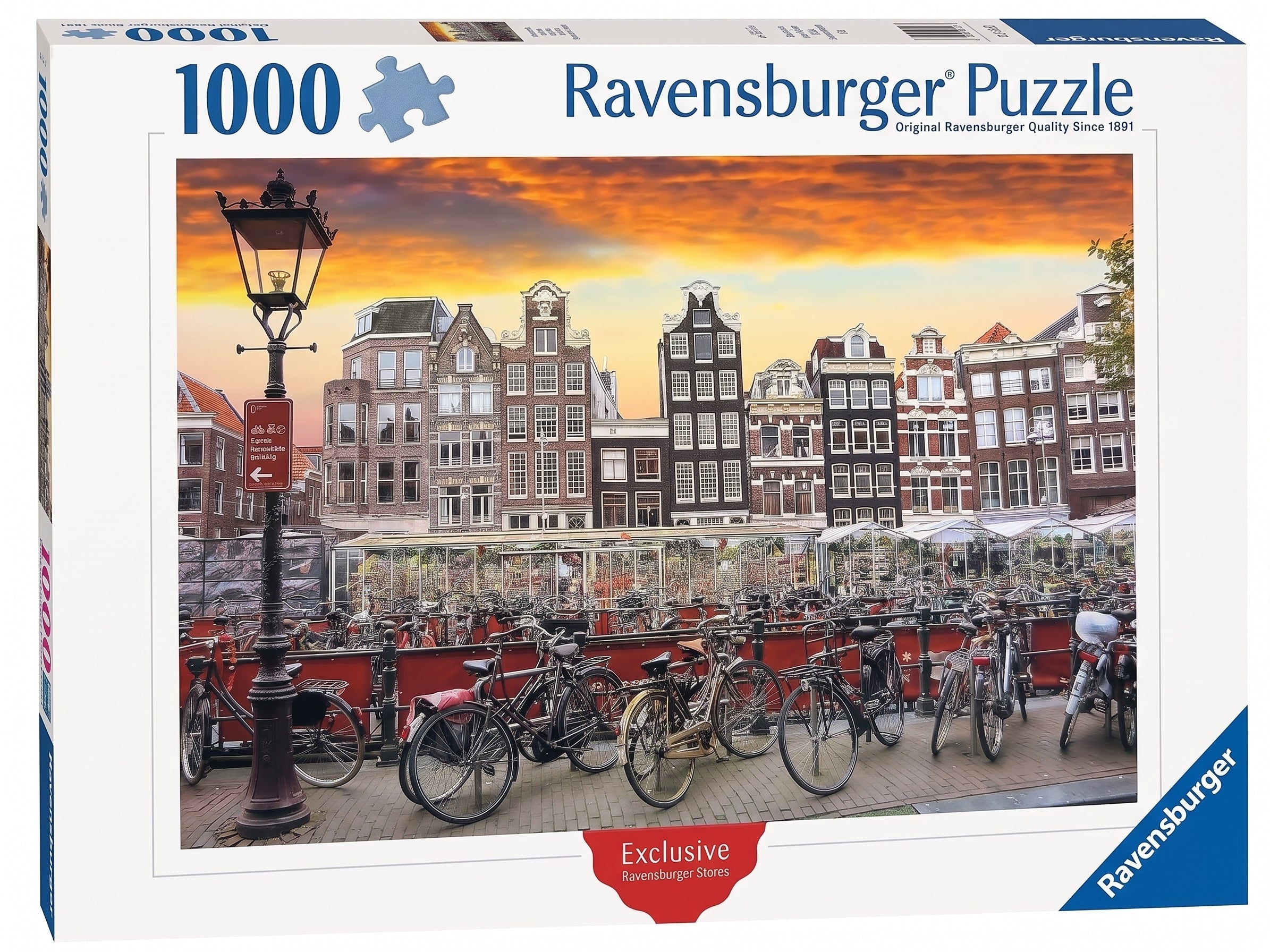 Amsterdam Bicycle Parking – 1000 Piece Jigsaw Puzzle (Ravensburger)