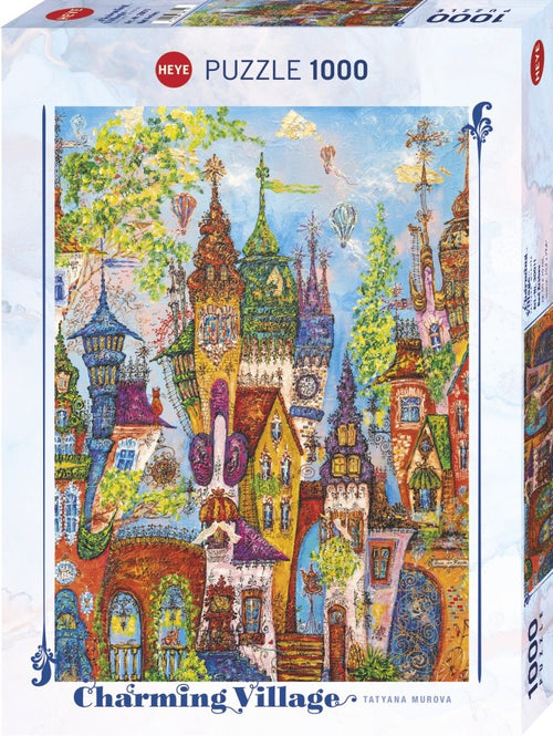 Red Arches by Tatyana Murova – 1000 Piece Jigsaw Puzzle (Heye) - Completed Puzzle
