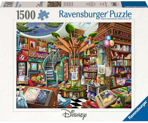 Magical Disney Bookshop – 1500 Piece Jigsaw Puzzle (Ravensburger) - Completed Puzzle