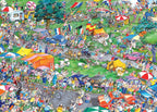 Cycle Race by Roger Blachon – 1000 Piece Jigsaw Puzzle + Poster (Heye)