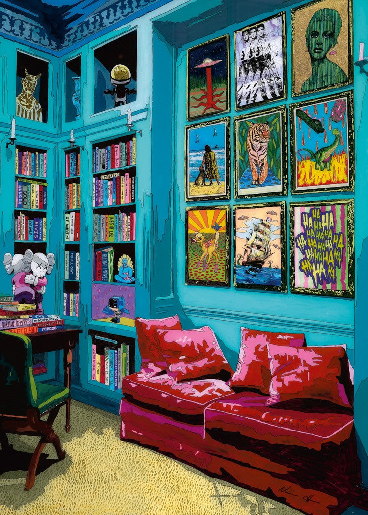 Room with Red Sofa - 1000 Piece Jigsaw Puzzle (Heye)