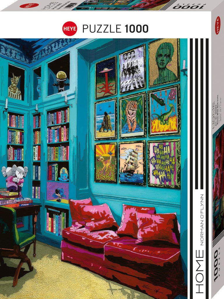 Room with Red Sofa - 1000 Piece Jigsaw Puzzle (Heye)