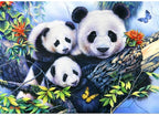 Artwork: Panda Family – 1000 Piece Jigsaw Puzzle (Bluebird Puzzle)