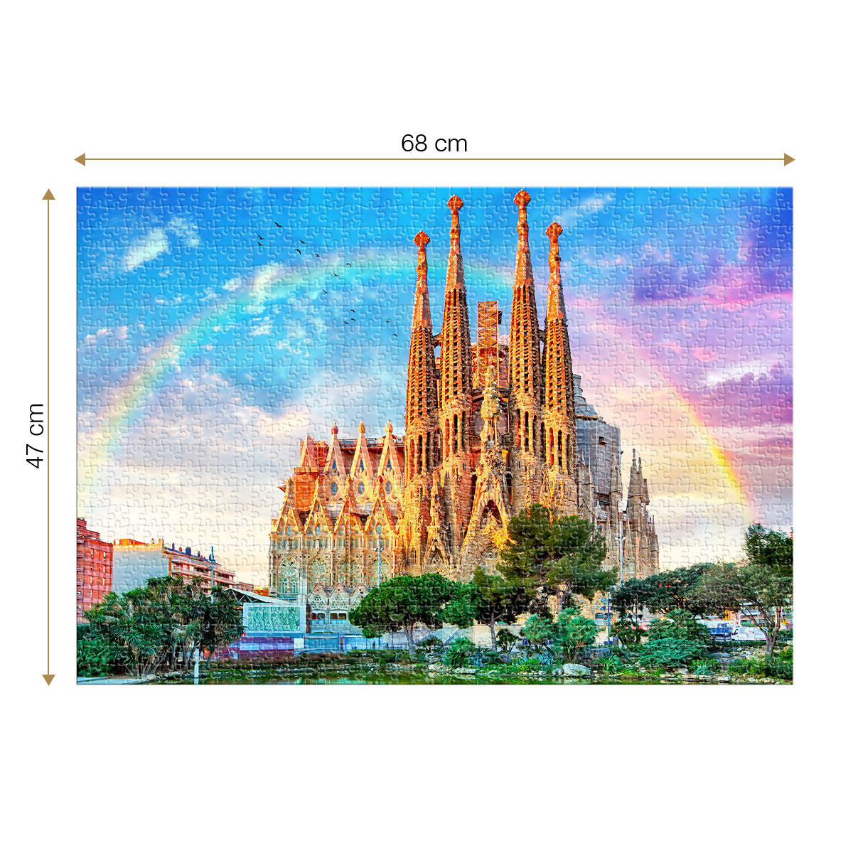 Sagrada Familia, Barcelona, Spain – 1000 Piece Jigsaw Puzzle (Roovi)