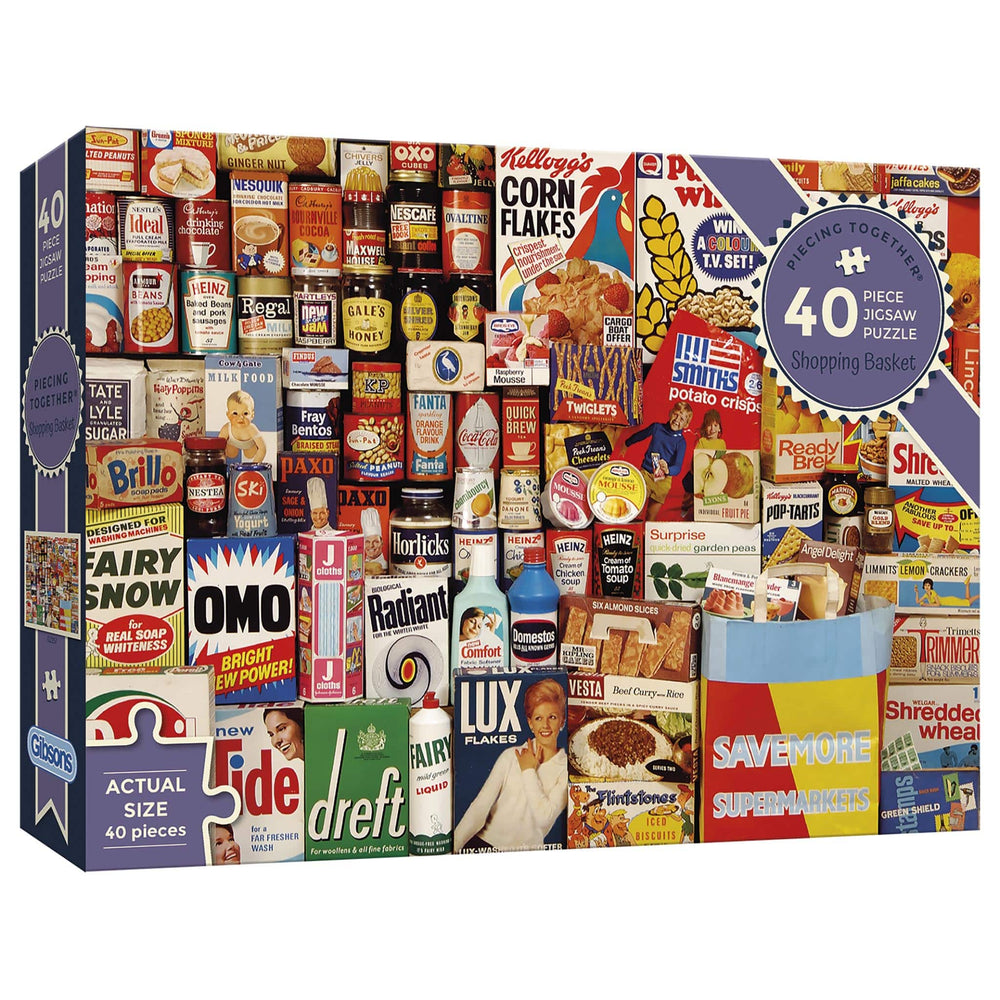 Shopping Basket – 40 Piece Jigsaw Puzzle (Gibsons)