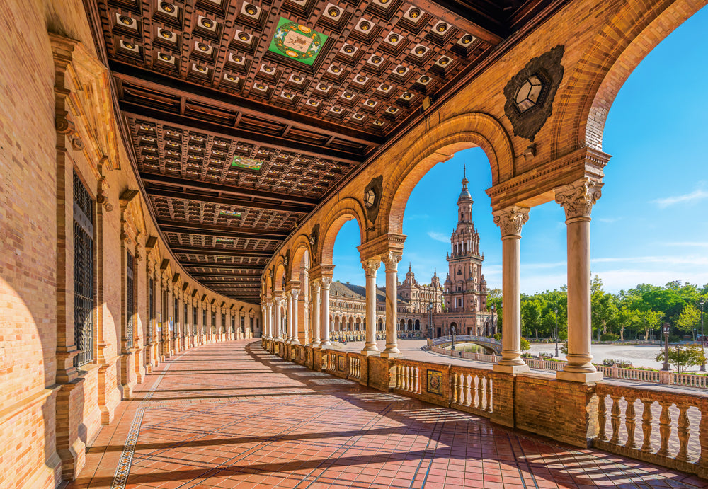 Spanish Square, Seville, Spain - 1000 Piece Jigsaw Puzzle (Castorland)