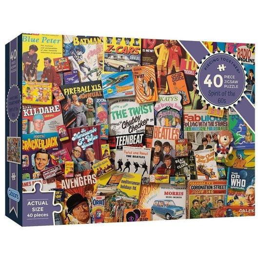 Gibsons - Spirit of the 60s - 40 Piece Jigsaw Puzzles