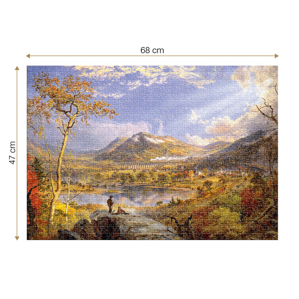 Starrucca Viaduct Pennsylvania by Francis Cropsey – 1000 Piece Jigsaw Puzzle (Deico)