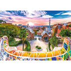 Sunset over Barcelona, Spain – 1000 Piece Jigsaw Puzzle (Trefl)