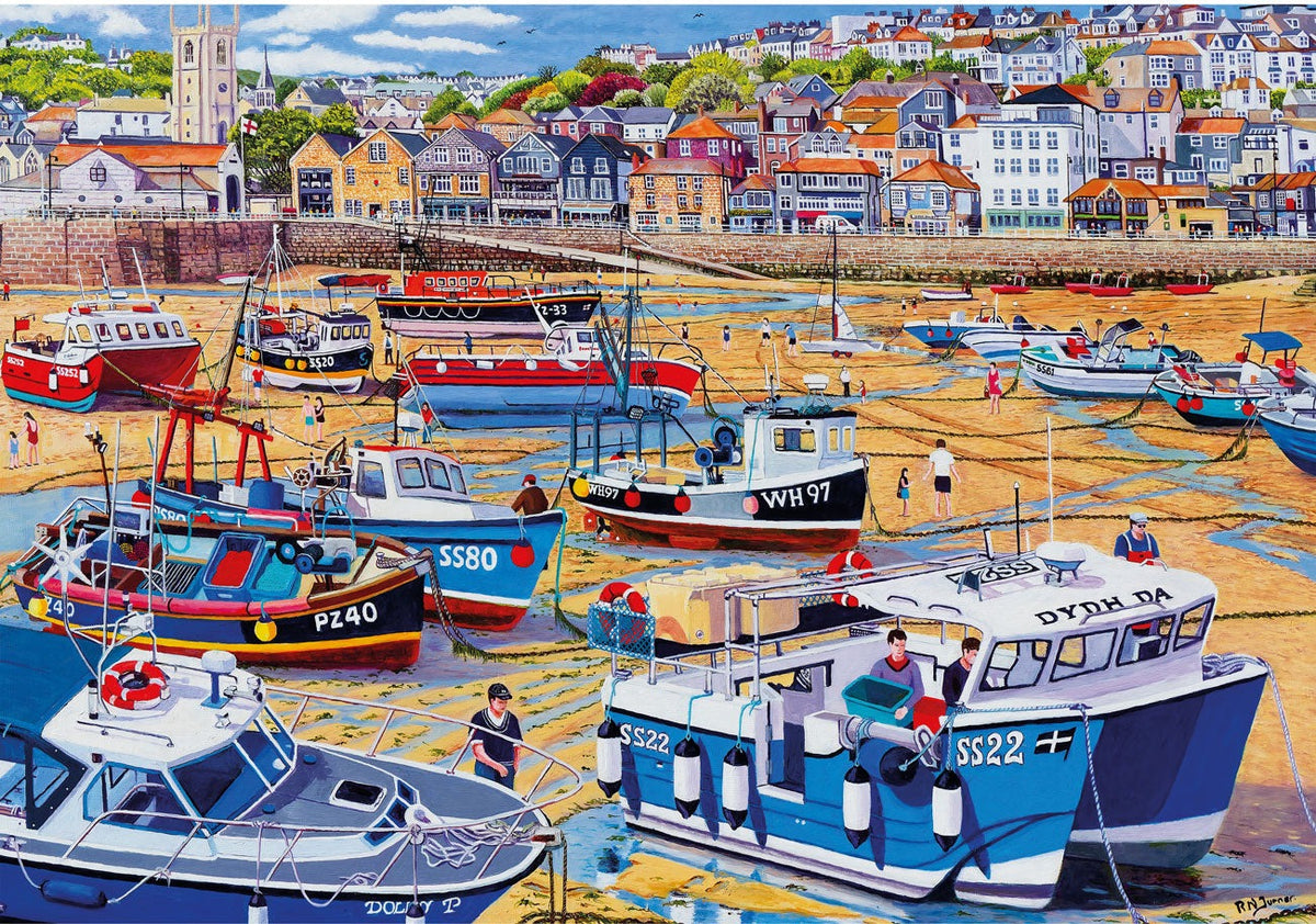 Artwork: Sand at St Ives by Roger Neil Turner - 250XL Piece Jigsaw Puzzle (Gibsons)