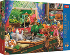 Tea Time: Troublemaker kittens - 1000 Piece Jigsaw Puzzle (Trefl)