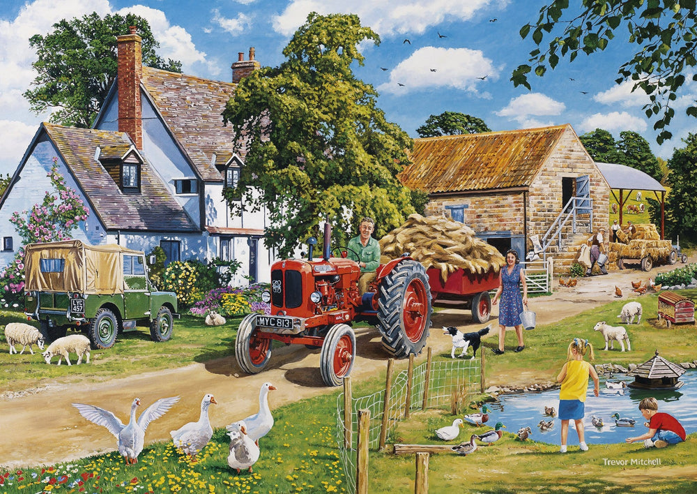 Gibsons - The Farmer's Round - 4 x 500 Piece Jigsaw Puzzles