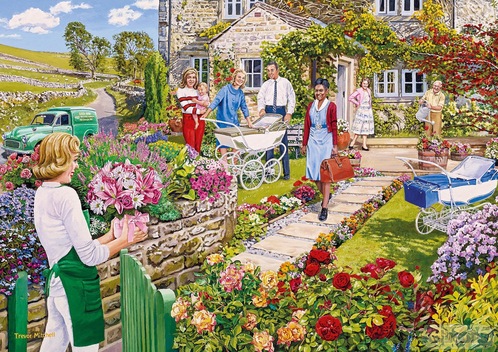The Florist's Round – 4 x 500 Piece Jigsaw Puzzles (Gibsons)