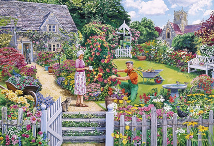 Gibsons - The Gardener's Round - 4 x 500 Piece Jigsaw Puzzles