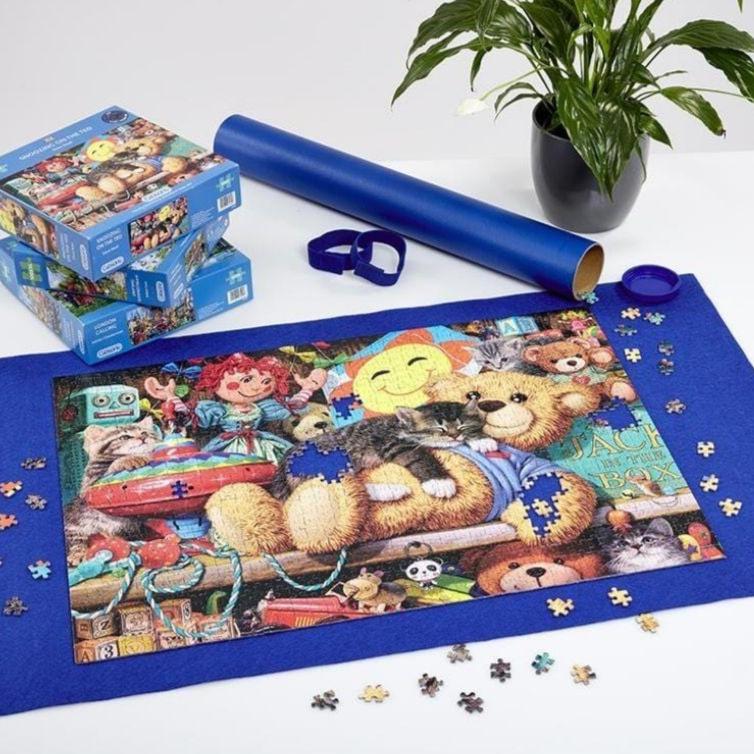 In use: The Puzzle Roll – 1000 Piece Jigsaw Puzzle (Gibsons)