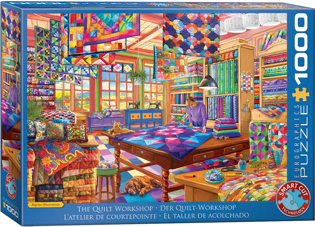 The Quilt Workshop – 1000 Piece Jigsaw Puzzle (Eurographics)