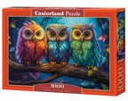 Three Little Owls - 1000 Piece Jigsaw Puzzle (Castorland)