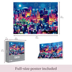 Size guide: Tokyo – 1000 Piece Jigsaw Puzzle (Cloudberries)