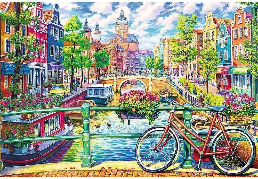 Amsterdam Canal – 1500 Piece Jigsaw Puzzle (Trefl)