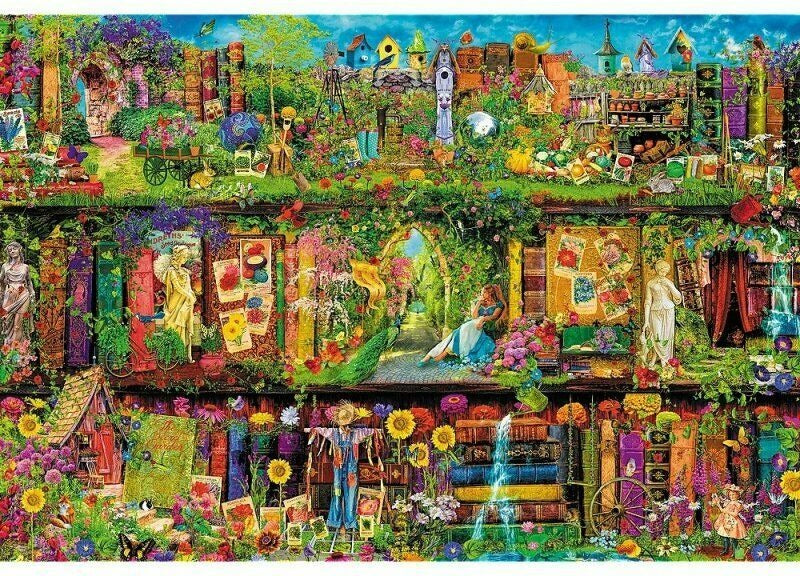 Artwork: Fairy Bookcase – 1500 Piece Jigsaw Puzzle (Trefl)