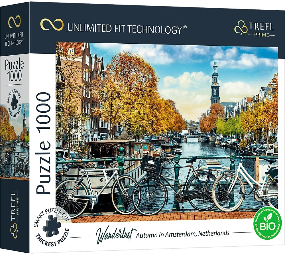 Autumn in Amsterdam, The Netherlands – 1000 Piece Jigsaw Puzzle (Trefl Prime)
