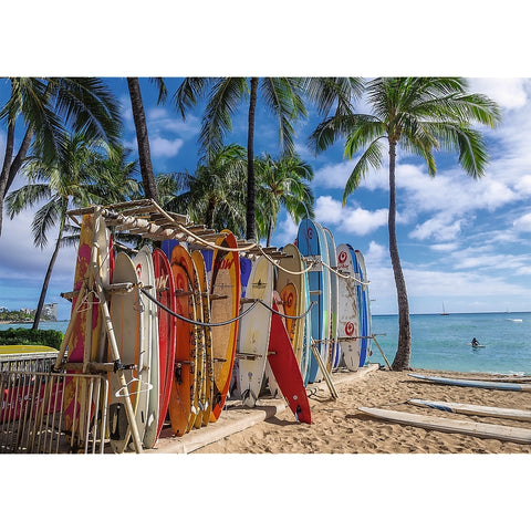 [Damaged Box] Waikiki Beach, Hawaii – 1000 Piece Jigsaw Puzzle (Trefl)