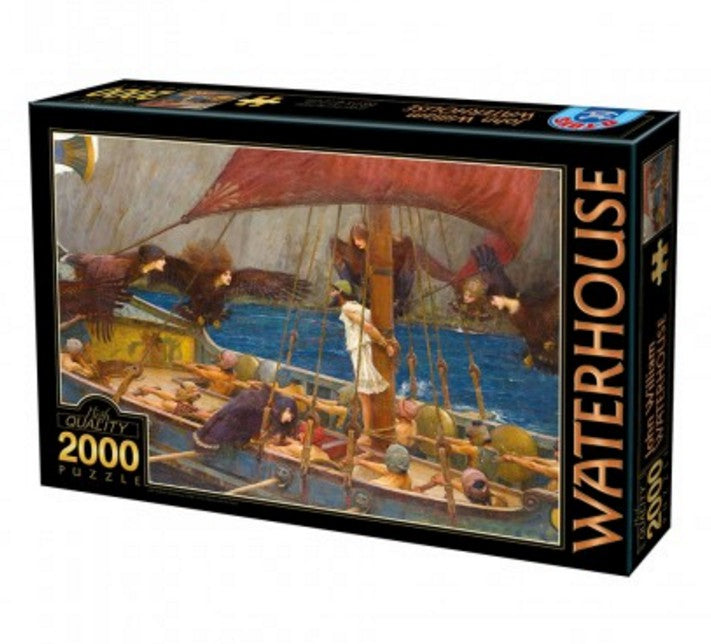 Ulysses and the Sirens, 1891 by John William Waterhouse – 2000 Piece Jigsaw Puzzle (Dtoys)