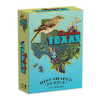Howdy from Texas Mini Shaped Map Puzzle - 100 Piece Jigsaw Puzzle (Galison) - Completed Puzzle
