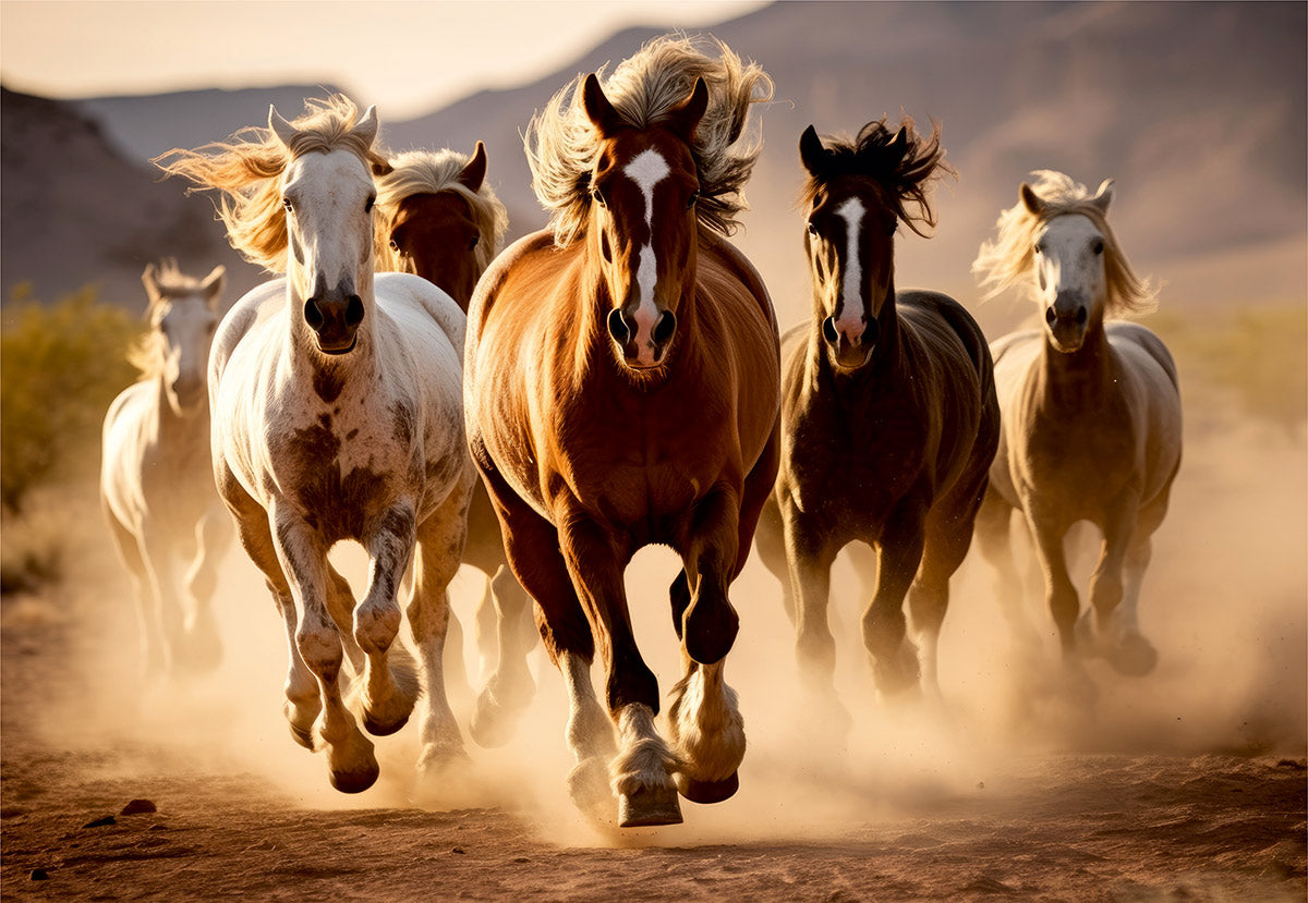 Wild Horses – 1000 Piece Jigsaw Puzzle (Roovi)