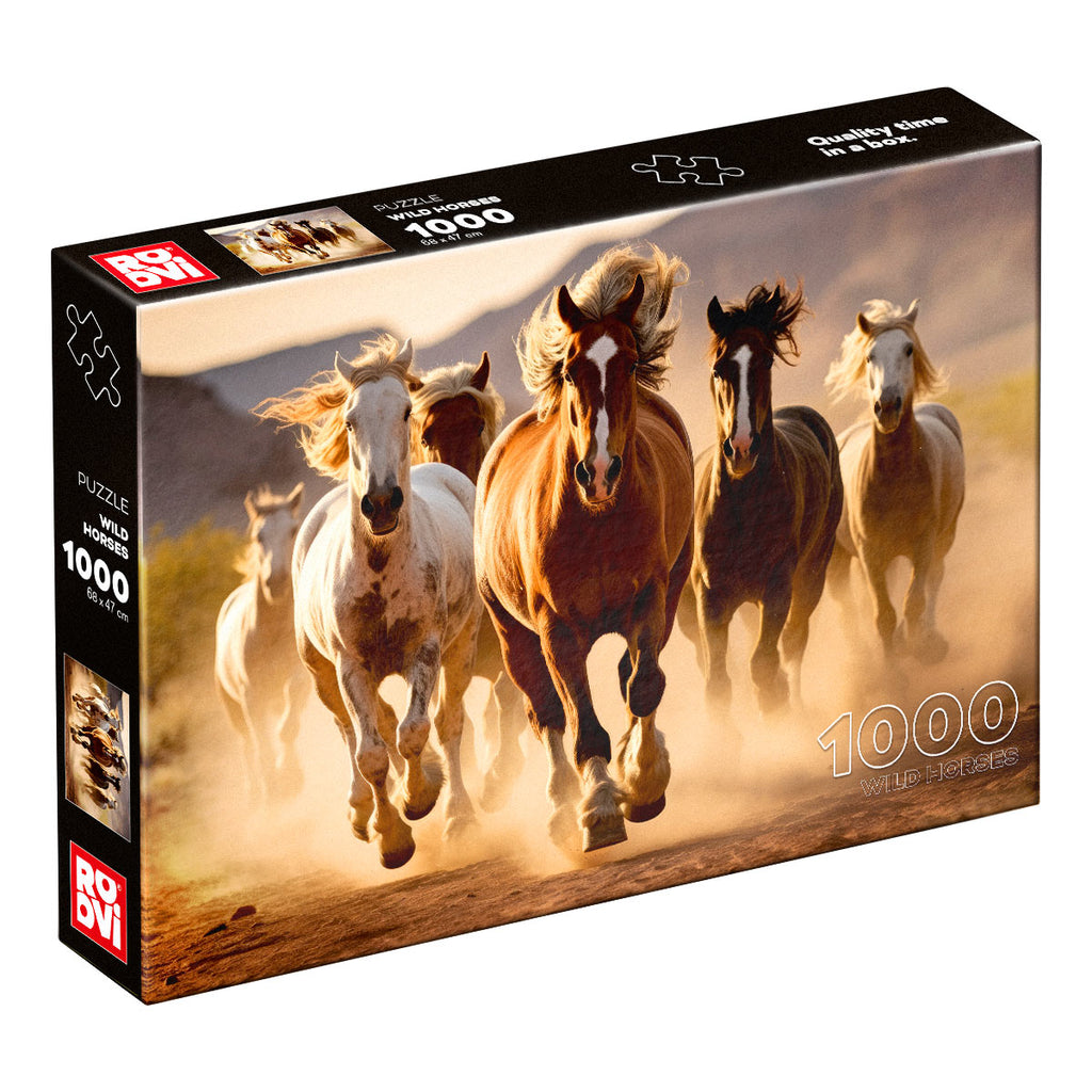 Wild Horses – 1000 Piece Jigsaw Puzzle (Roovi)