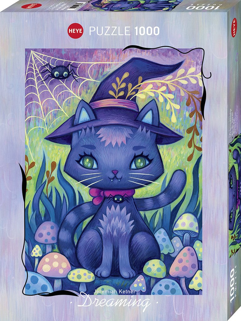 Witch Cat by Jeremiah Ketner – 1000 Piece Jigsaw Puzzle (Heye Dreaming Collection)