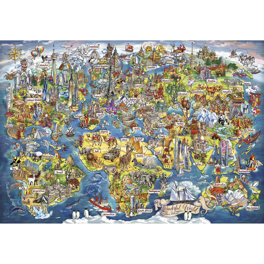 Wonderful World – 2000 Piece Jigsaw Puzzle (Gibsons)