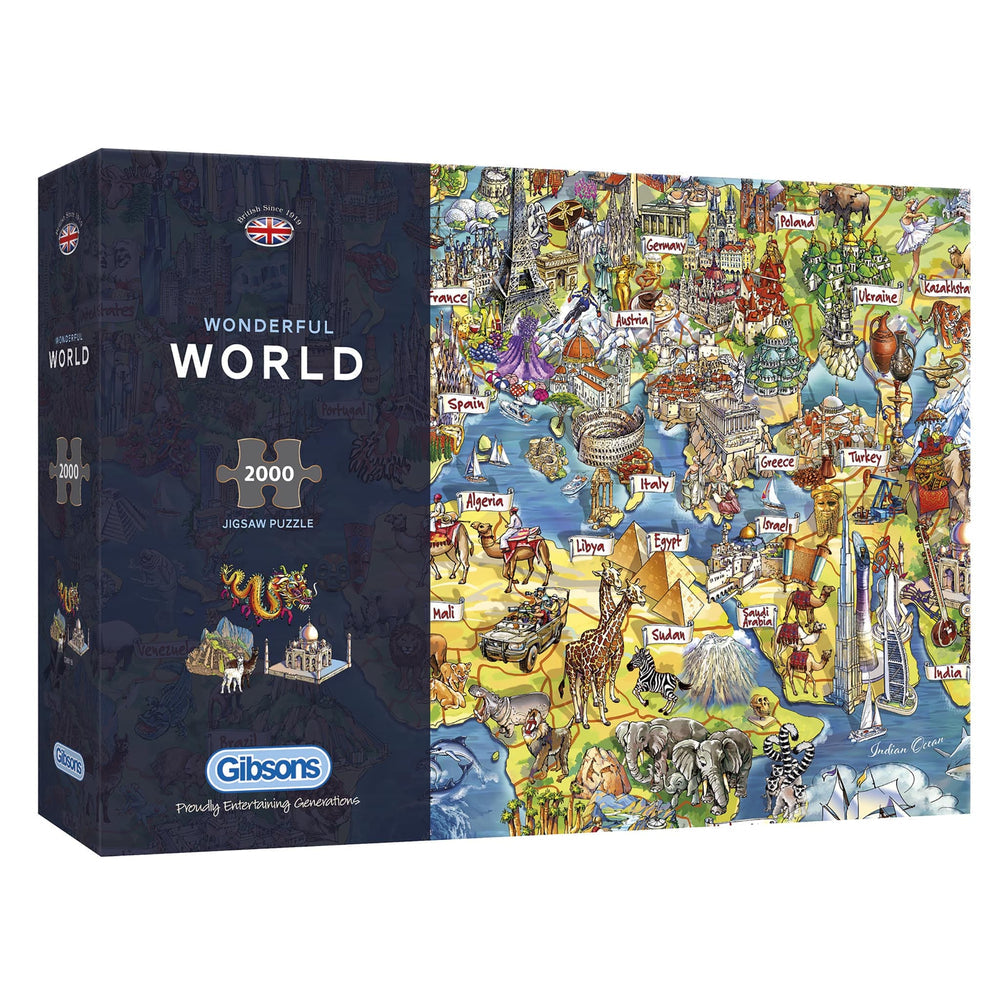 Gibsons - Wonderful World - 2000 Piece Jigsaw Puzzle