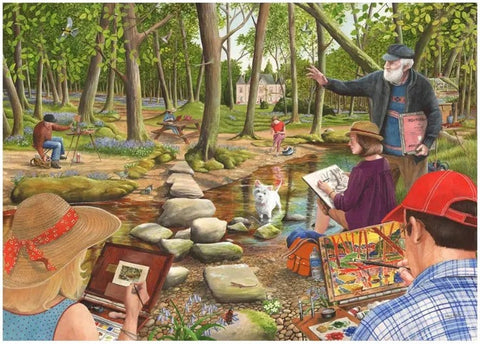 Artwork: Learn To Paint – 500 XL Piece Jigsaw Puzzle (House of Puzzles)