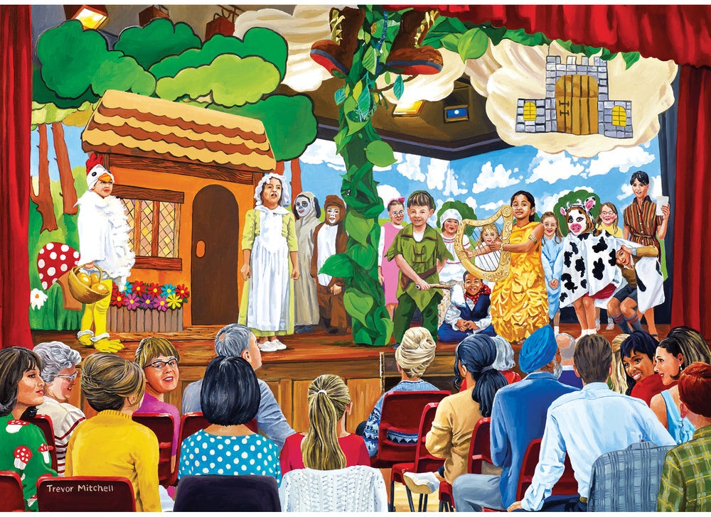 Artwork, puzzle 1 of 4: School Days – 4 x 500 Piece Jigsaw Puzzles (Gibsons)