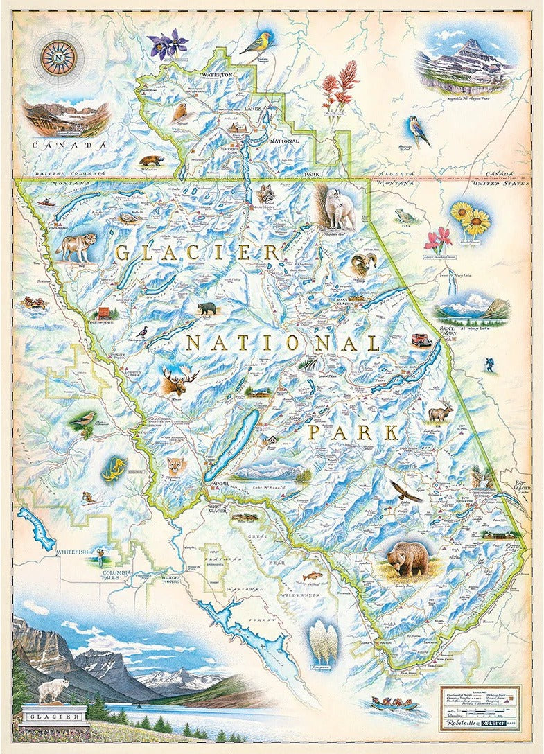Artwork: Glacier by Xplorer Maps – 1000 Piece Jigsaw Puzzle (MasterPieces)