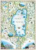Artwork: Lake Tahoe by Xplorer Maps – 1000 Piece Jigsaw Puzzle (MasterPieces)
