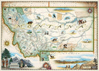 Artwork: Montana by Xplorer Maps – 1000 Piece Jigsaw Puzzle (MasterPieces)