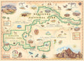 Artwork: Badlands Map – 1000 Piece Jigsaw Puzzle (MasterPieces)