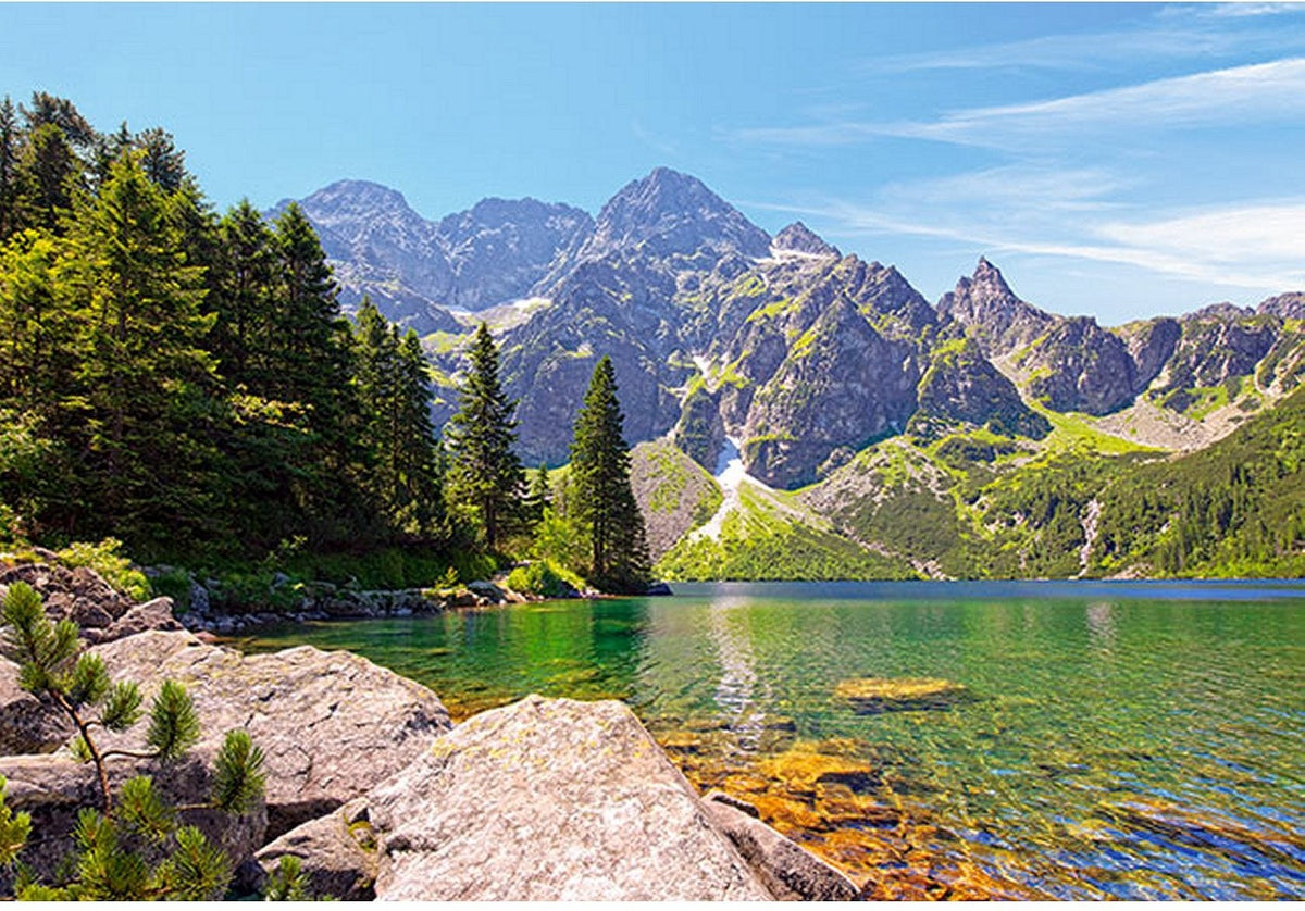 Artwork: Morskie Oko Tatras Lake, Poland – 1000 Piece Jigsaw Puzzle (Castorland)