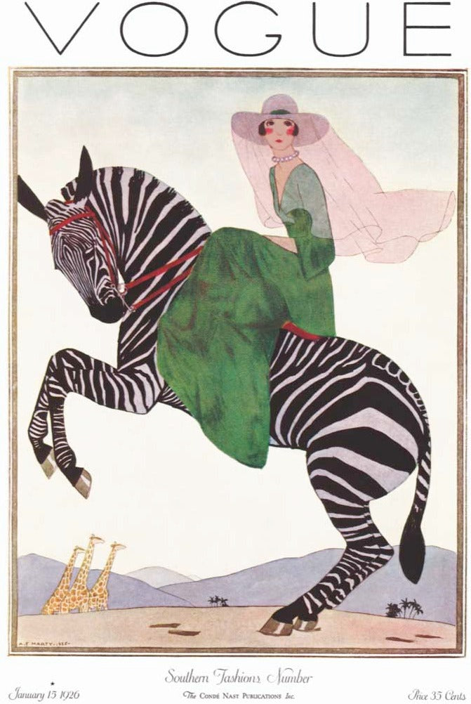 Artwork: Lady on a Zebra – 1000 Piece Jigsaw Puzzle (New York Puzzle Company)