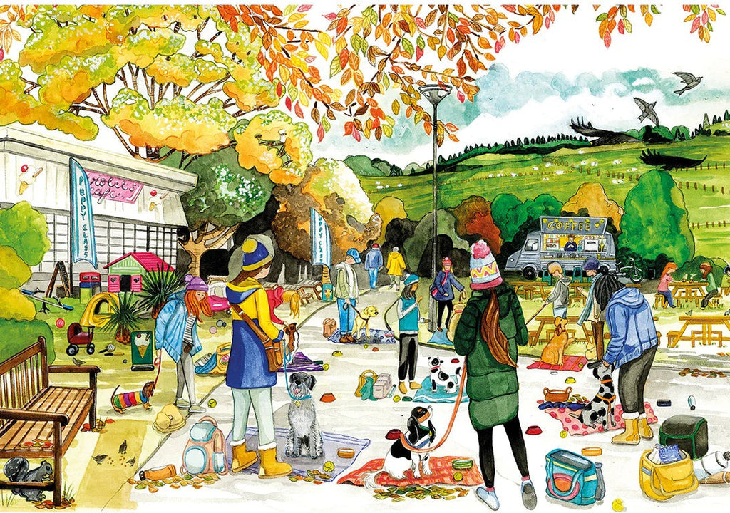 Artwork, puzzle 4 of 4: A Dog's Life by Elizabeth Blustin - 4 x 500 Piece Jigsaw Puzzle (Gibsons)