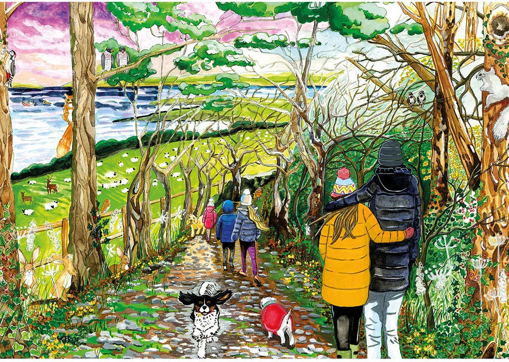 Artwork, puzzle 1 of 4: A Dog's Life by Elizabeth Blustin - 4 x 500 Piece Jigsaw Puzzle (Gibsons)