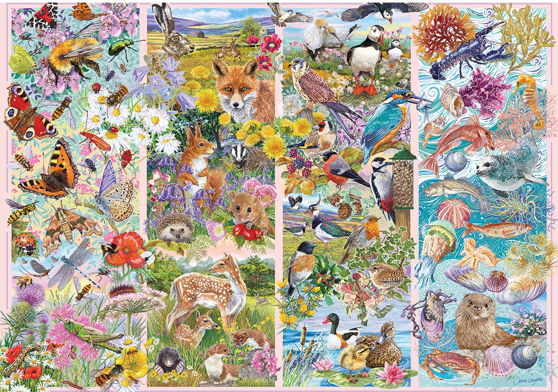 Artwork: Curious Creatures – 500 Piece Jigsaw Puzzle (Gibsons)